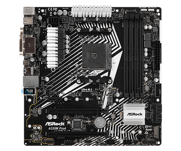 Asrock a320m pro4 какие процессоры подойдут